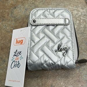 New Lug RFID Flurry Wallet - Metallic Silver